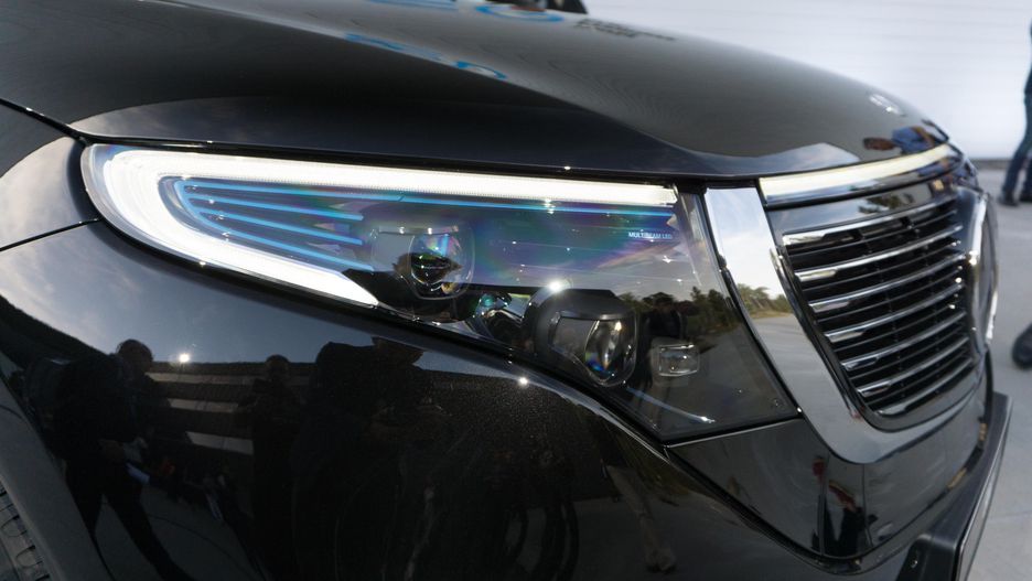 EQC Front Grill and Headlamps
